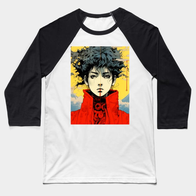 Androgynous Person: Celestial Ambiguity Baseball T-Shirt by Puff Sumo